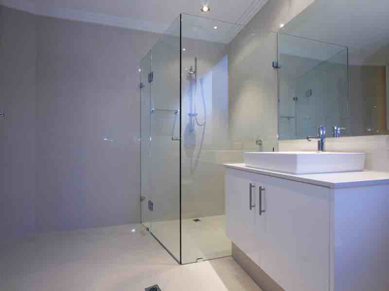 Frameless showerscreen form All Things Glass Perth WA